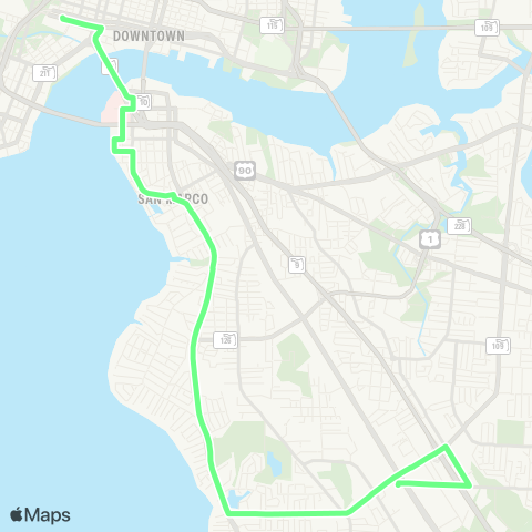 JTA San Jose / University Hub map