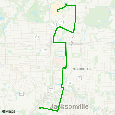 JTA Boulevard / Gateway map