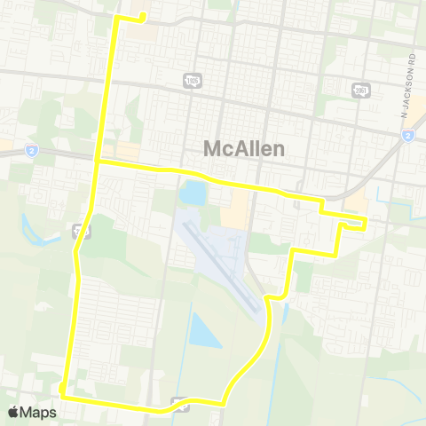 STC JagExpress Yellow Line map