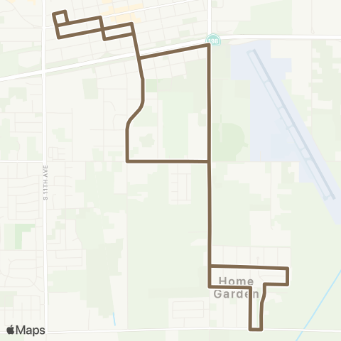 KART Brown Line map