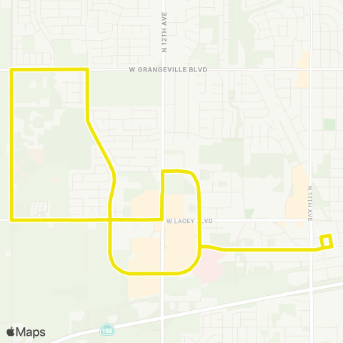 KART Yellow Line map