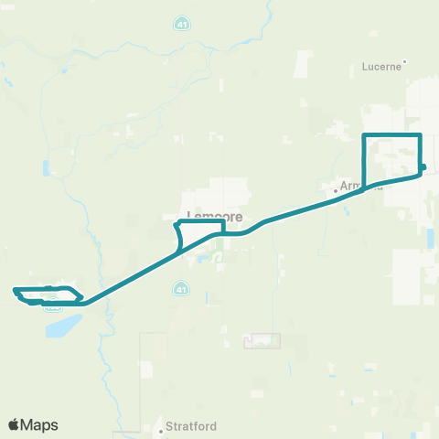 KART Lemoore NAS map