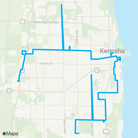 KAT Route 2 map