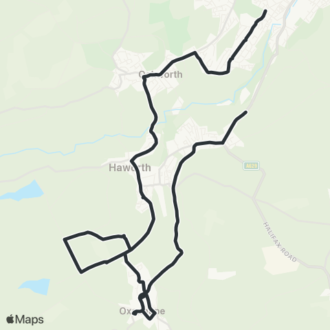 The Keighley Bus Company  map