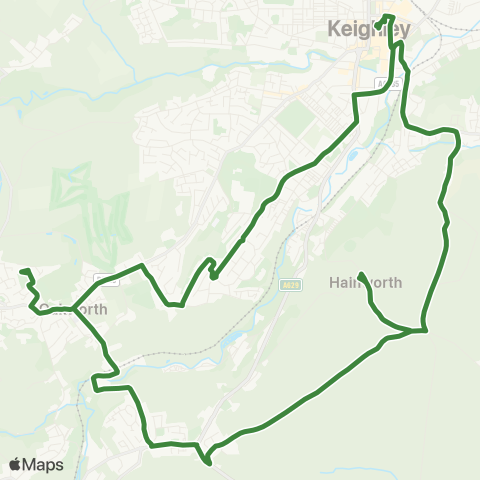 The Keighley Bus Company  map