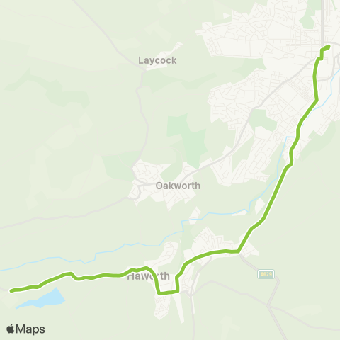 The Keighley Bus Company  map