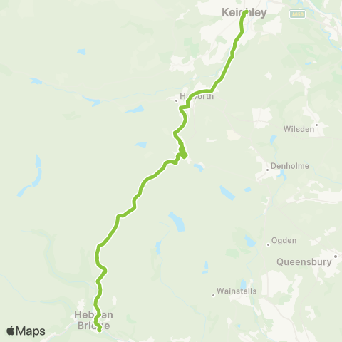 The Keighley Bus Company  map