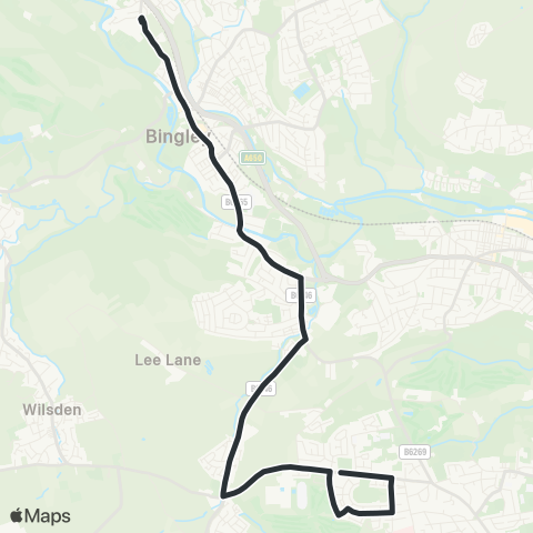 The Keighley Bus Company  map