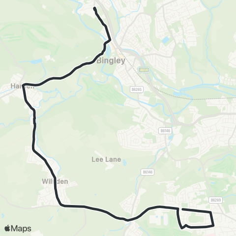 The Keighley Bus Company  map