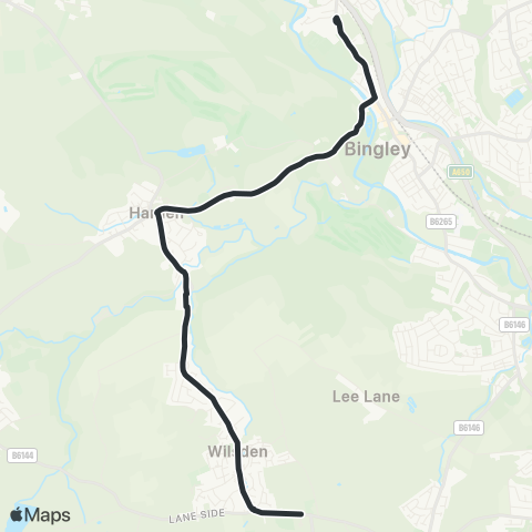 The Keighley Bus Company  map