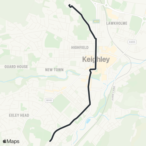 The Keighley Bus Company  map