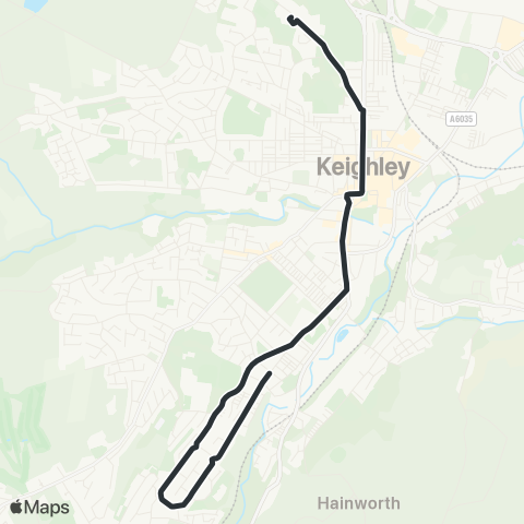 The Keighley Bus Company  map