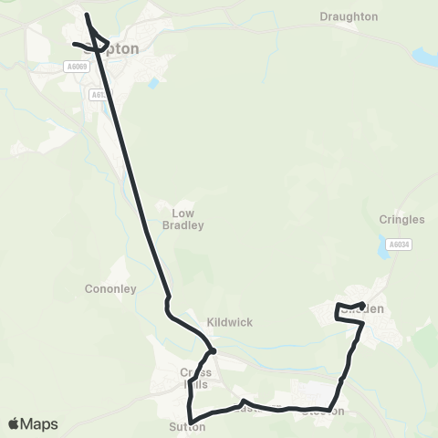 The Keighley Bus Company  map