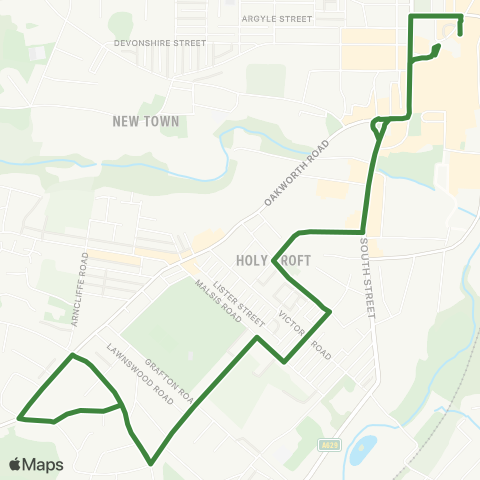 The Keighley Bus Company  map