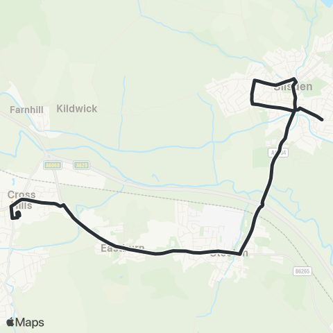 The Keighley Bus Company  map