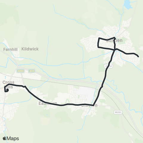 The Keighley Bus Company  map