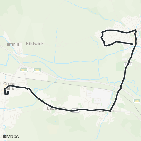 The Keighley Bus Company  map