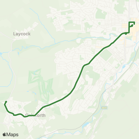 The Keighley Bus Company  map