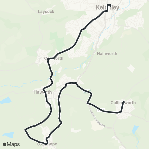 The Keighley Bus Company  map