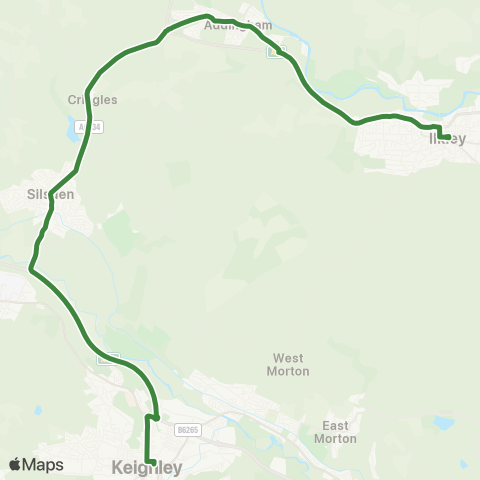 The Keighley Bus Company  map