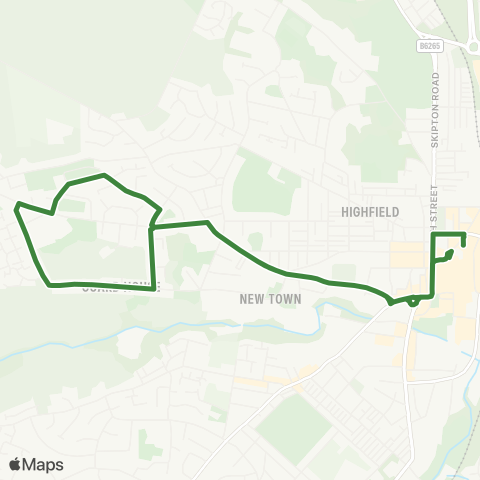 The Keighley Bus Company  map