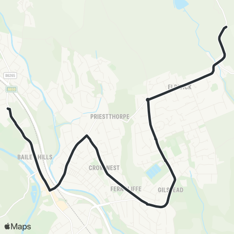 The Keighley Bus Company  map