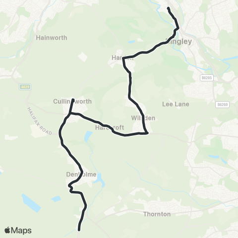 The Keighley Bus Company  map