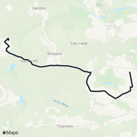 The Keighley Bus Company  map