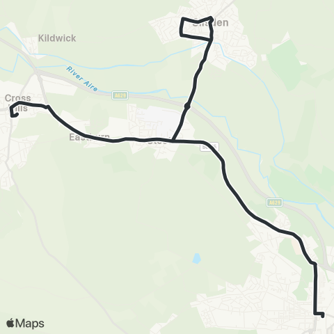 The Keighley Bus Company  map