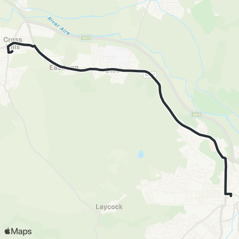 The Keighley Bus Company  map