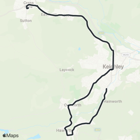 The Keighley Bus Company  map