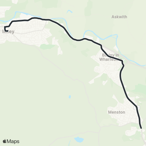 The Keighley Bus Company  map