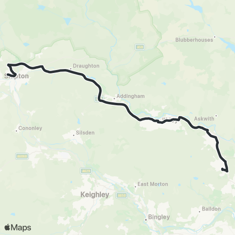 The Keighley Bus Company  map