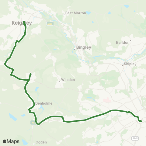 The Keighley Bus Company  map