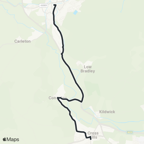 The Keighley Bus Company  map