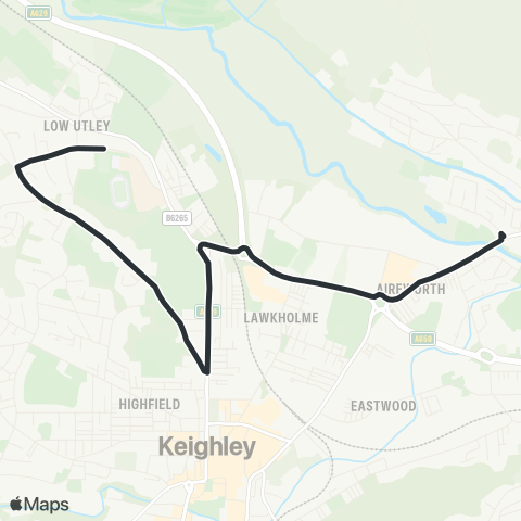 The Keighley Bus Company  map