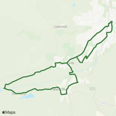 The Keighley Bus Company  map