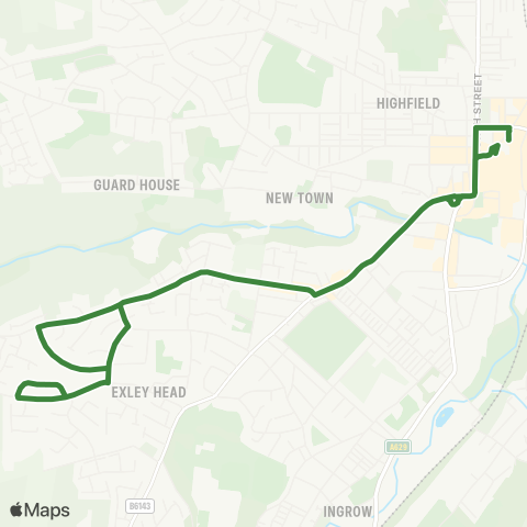 The Keighley Bus Company  map