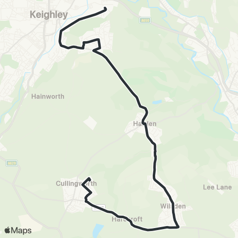 The Keighley Bus Company  map