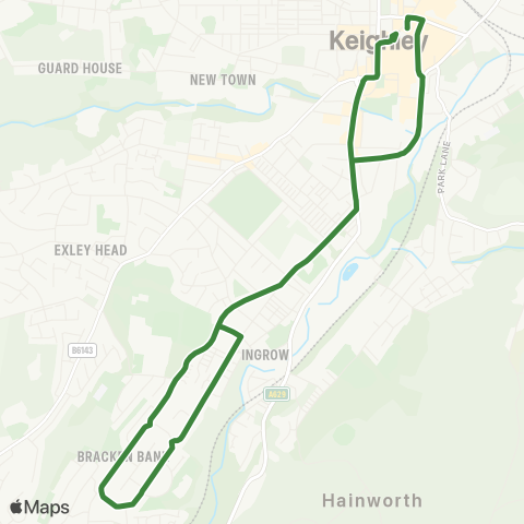 The Keighley Bus Company  map