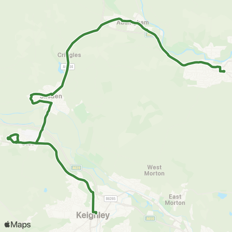 The Keighley Bus Company  map