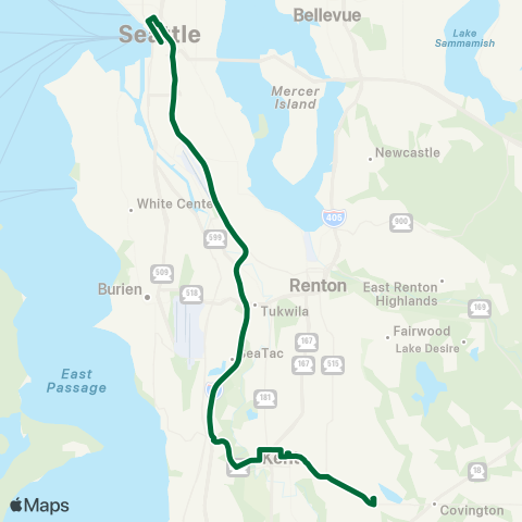 Metro Transit Lake Meridean P&R - Seattle map