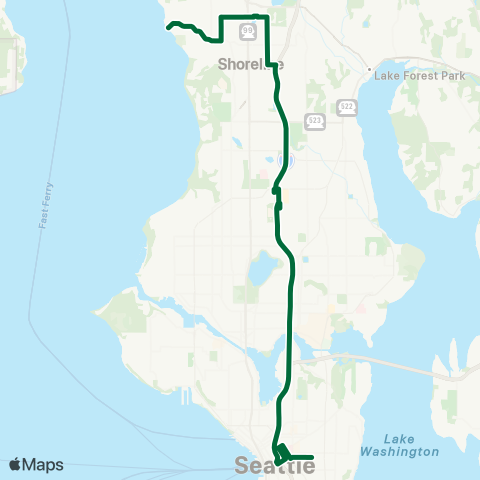 Metro Transit Richmond Bch - Avtc - Northgate - First Hill map