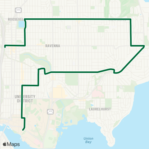 Metro Transit Greenlake - University District map