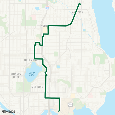 Metro Transit Lake City - Northgate - University Dist map