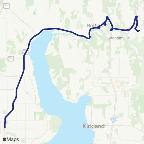 Sound Transit Woodinville - Roosevelt Link Station map