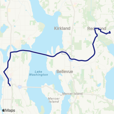 Sound Transit Redmond - Seattle map