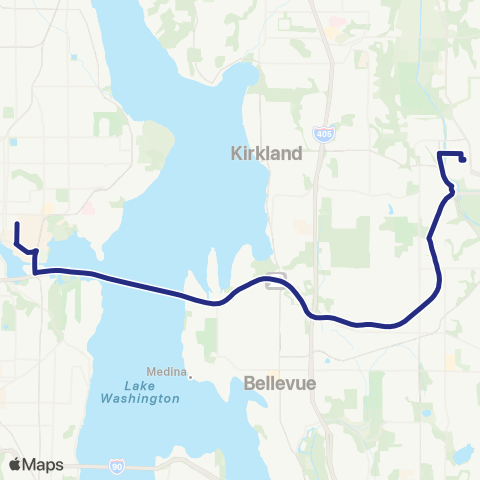 Sound Transit Redmond - University District map