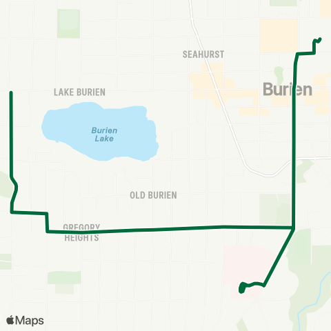 Metro Transit Gregory Heights - Burien Transit Center map