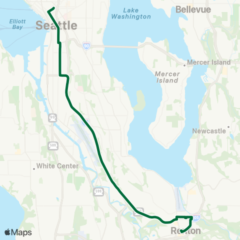 Metro Transit Renton Transit Center - Seattle map